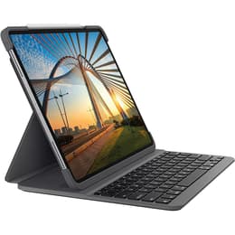 Logitech Tastatur QWERTZ Schweizerisch Wireless mit Hintergrundbeleuchtung Slim folio PRO