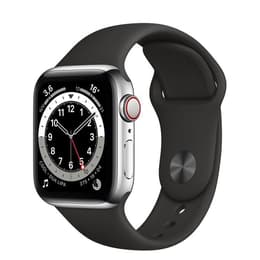 Apple Watch Series 5 (2019) GPS 40 mm - Aluminium Silber - Sportarmband Schwarz