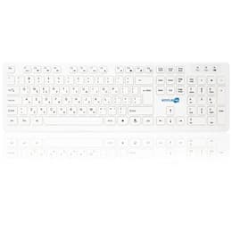 Simpletek Tastatur QWERTY Wireless Greek Mouse and Keyboard