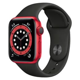 Apple Watch Series 6 (2020) GPS 40 mm - Aluminium Rot - Sportarmband Schwarz