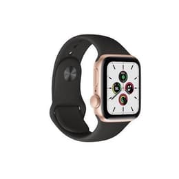 Apple Watch Series SE 1 (2020) GPS 44 mm - Aluminium Gold - Sportarmband Schwarz