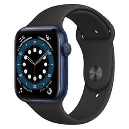 Apple Watch Series 6 (2020) GPS 44 mm - Aluminium Blau - Sportarmband Schwarz