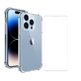 Hülle iPhone 14 Pro und schutzfolie - TPU - Transparent