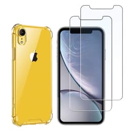 Hülle iPhone XR und 2 schutzfolien - TPU - Transparent