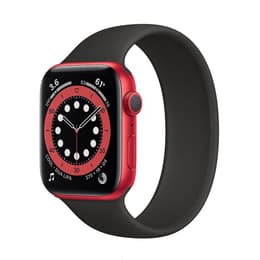 Apple Watch Series 6 (2020) GPS + Cellular 40 mm - Aluminium Rot - Sportarmband Schwarz